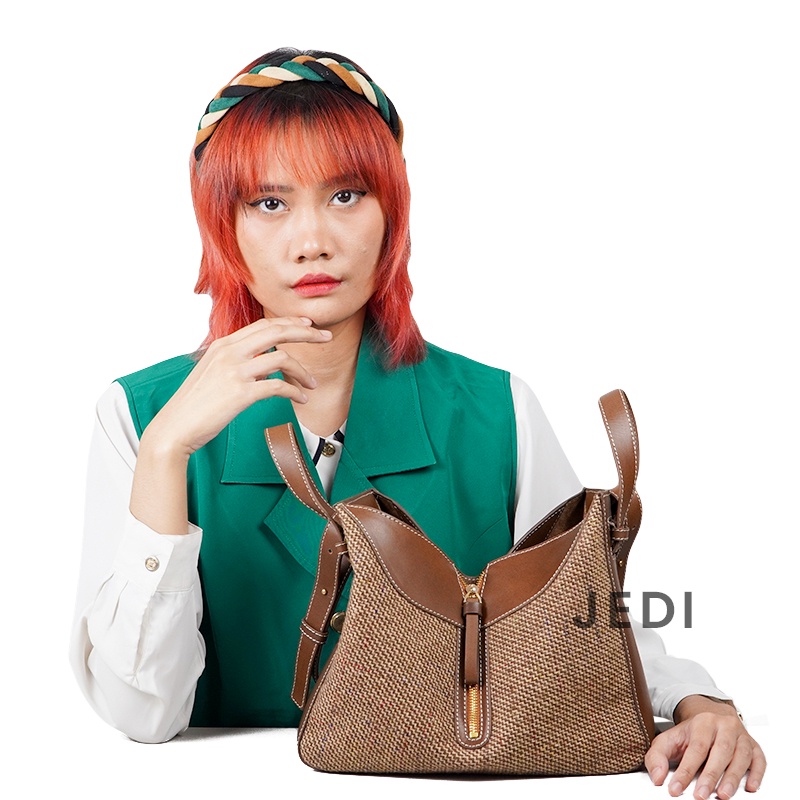 Tas Selempang Wanita Kulit Tas Bahu Black Jossie Leather Women ShoulderHand Bag Sling Bag Cross Body