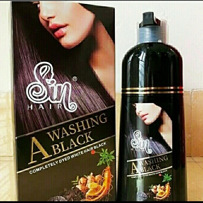 ✿ BISA COD✿ Shampo Sin Hair # Anti Uban - Hitam