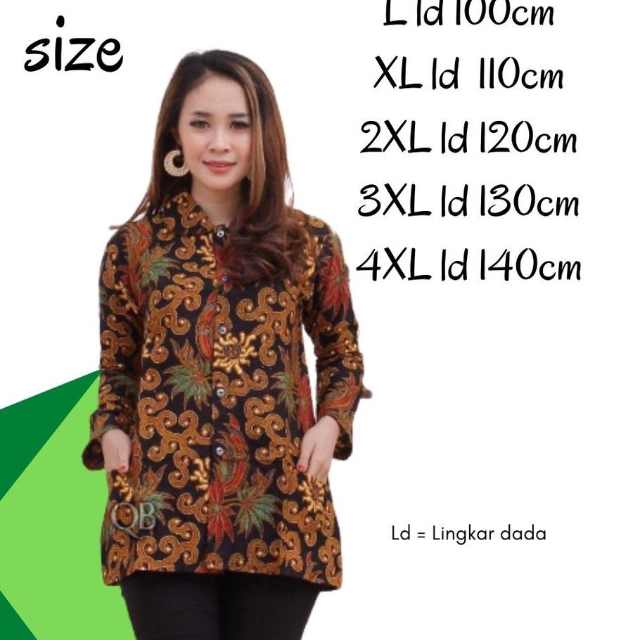 ✓ Kemeja Batik Wanita Jumbo