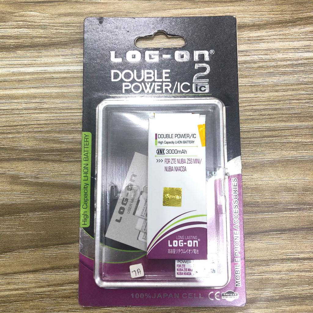 BATERAI LOG ON DOUBLE POWER ZTE NUBIA Z5S MINI NX403A