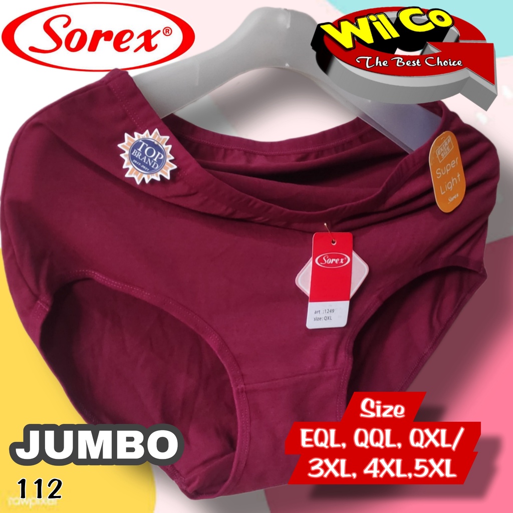 K112 - (Harga Per 1 Potong) CELANA DALAM WANITA JUMBO KATUN PAKAIAN DALAM PAKAIAN WANITA CD SOREX BIG SIZE EQL - QXL