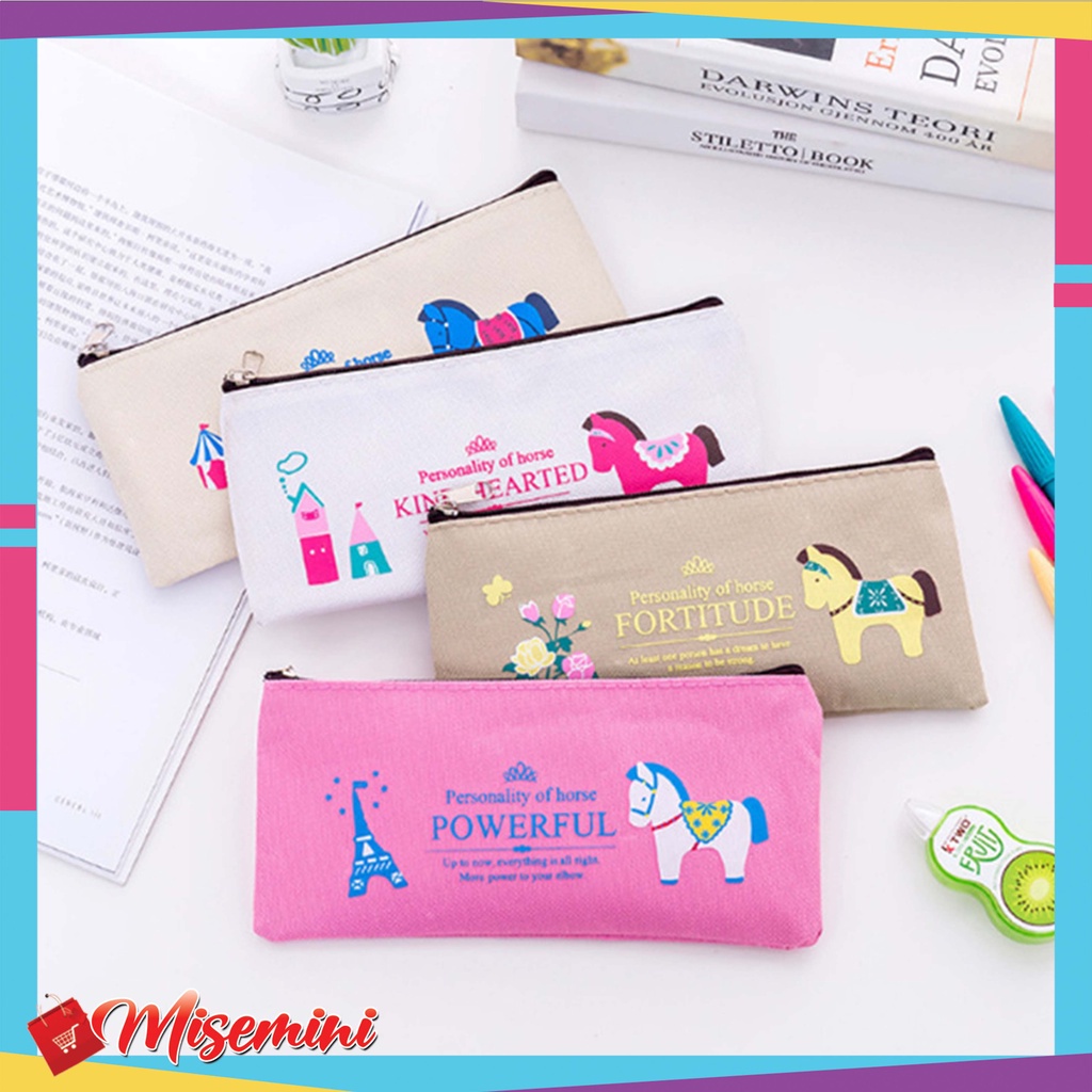 

Tas Pensil Pulpen Tempat Alat Tulis Motif Kuda Poni Lucu Import 902