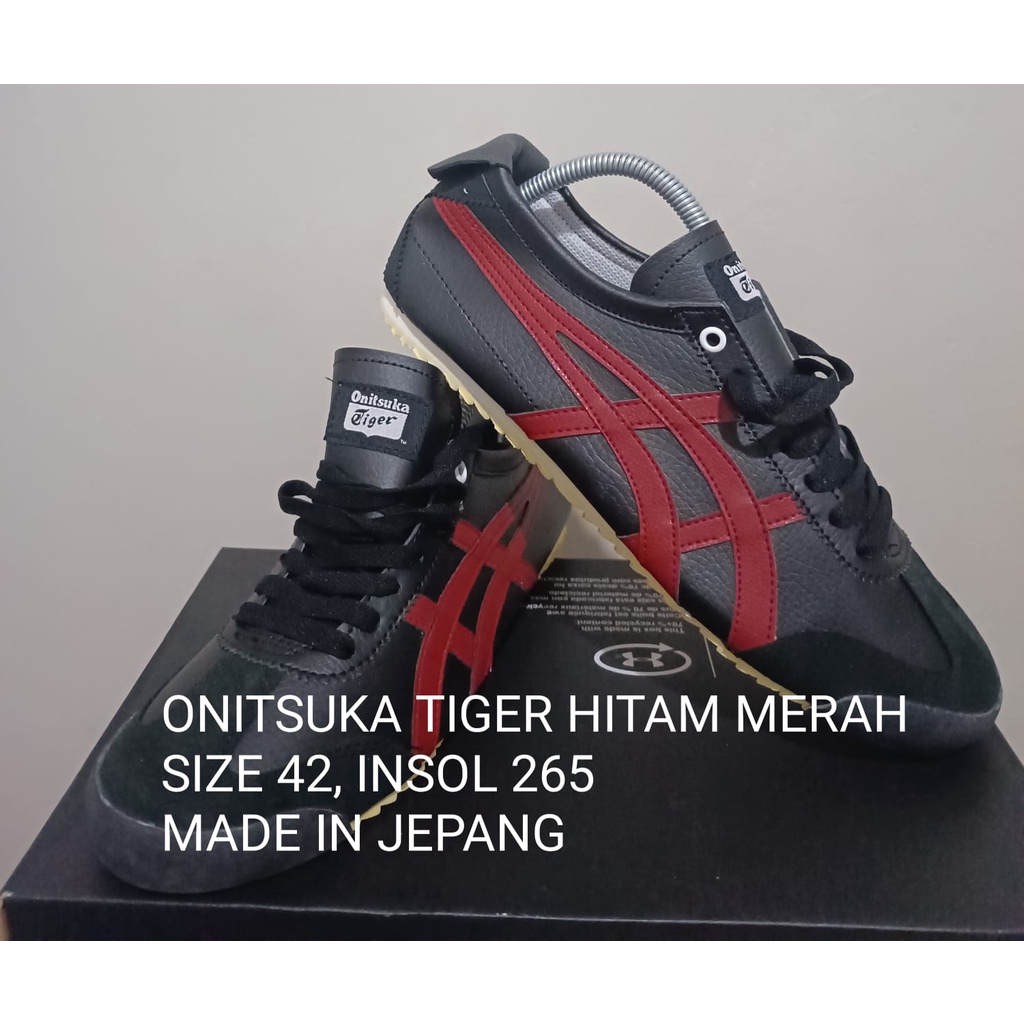 ONITSUKA TIGER HITAM MERAH