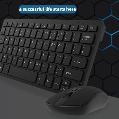 ← keyboard wireless and mouse set gaming combo paket mini slim GKM901-Hitam/Keyboard wireless mouse 