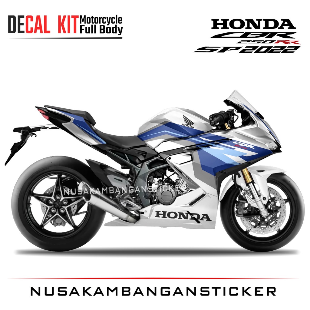 Sticker Motor CBR  250 RR New Tricolor Putih Fullbody