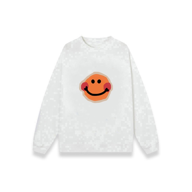 Sweater Oversize Smiling face Unisex Sweater Saku Lucu Unik Berkualitas Oversize Korean Style