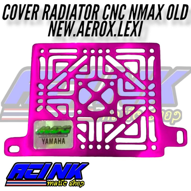 Cover radiator N max aerox lexi cnc full almunium / tutup radiator cnc N MAX AEROX LEXY full almunium