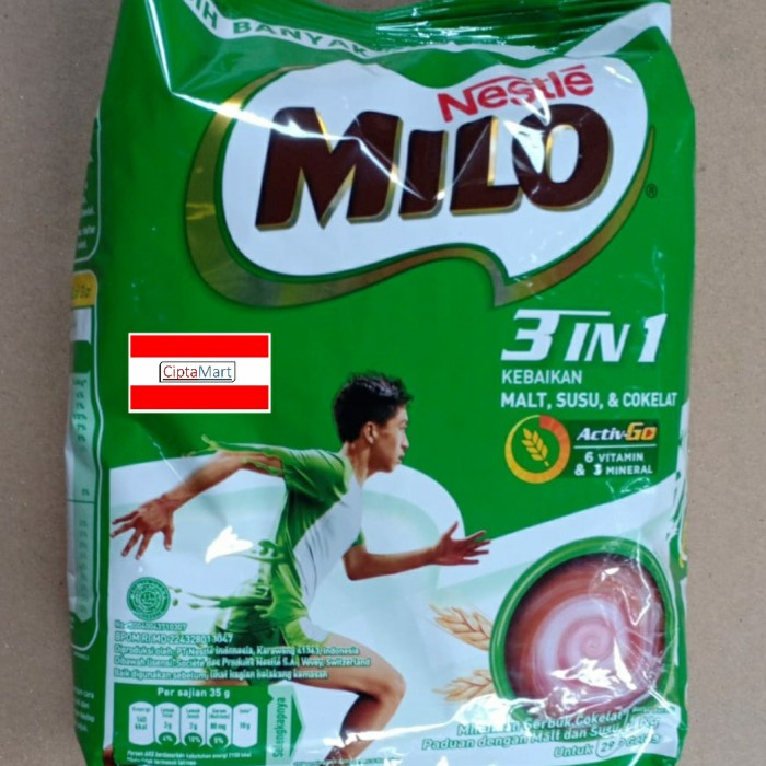 

[ COD ] Nestle Milo 3 in 1 Activ-Go 1kg