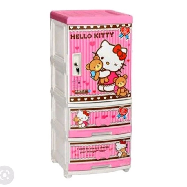 Lemari Napolly Nacase Hello kitty NCA 522 lemari plastik lemari kabinet lemari anak Lemari Hello Kit