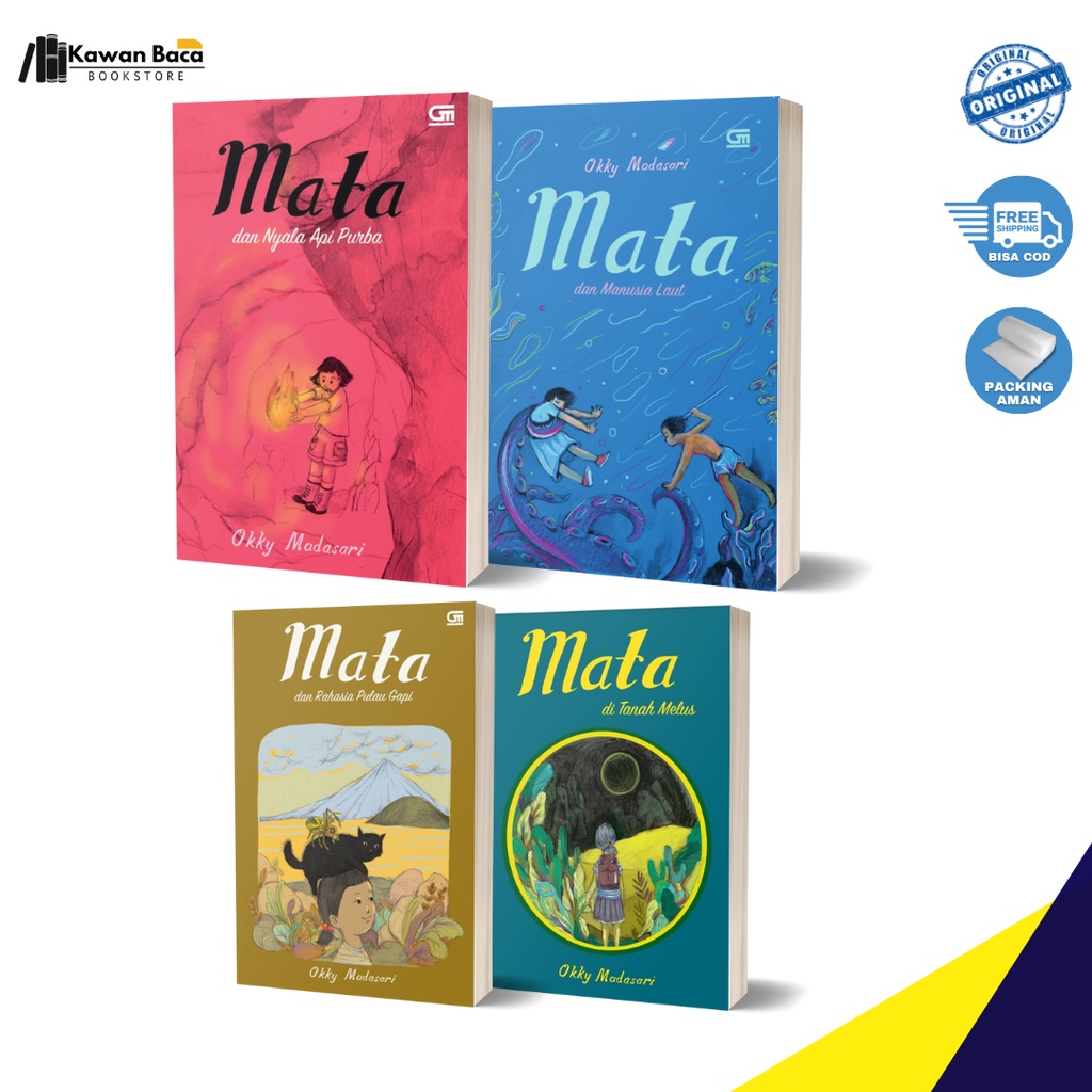 Novel Sastra Okky Madasari - Mata Dan Manusia Laut, Nyala Api Purba, di Tanah Melus, Rahasia Pulau G