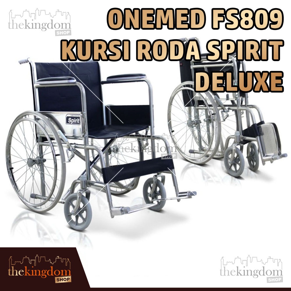 Jual Onemed Fs Kursi Roda Spirit Deluxe Fs Wheelchair Wheel