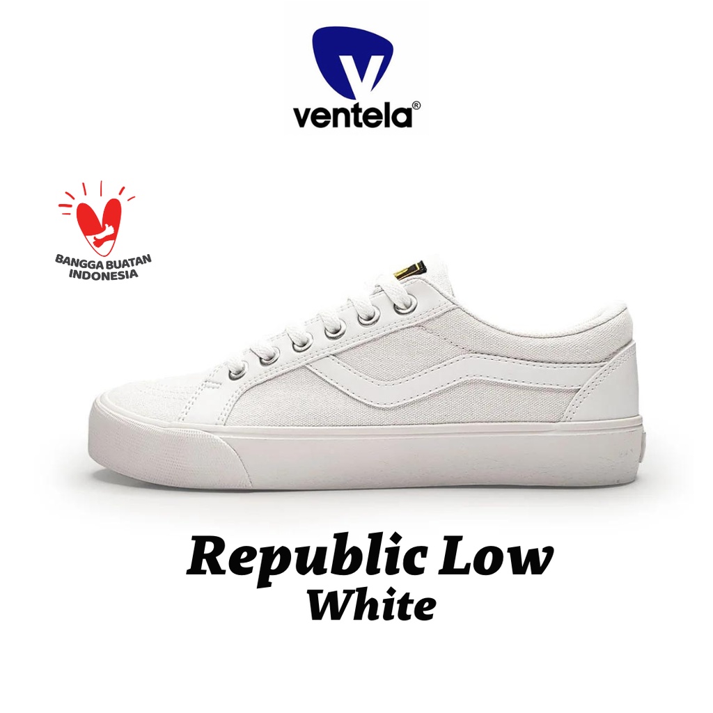 Ventela Republic Low White [READY STOCK]