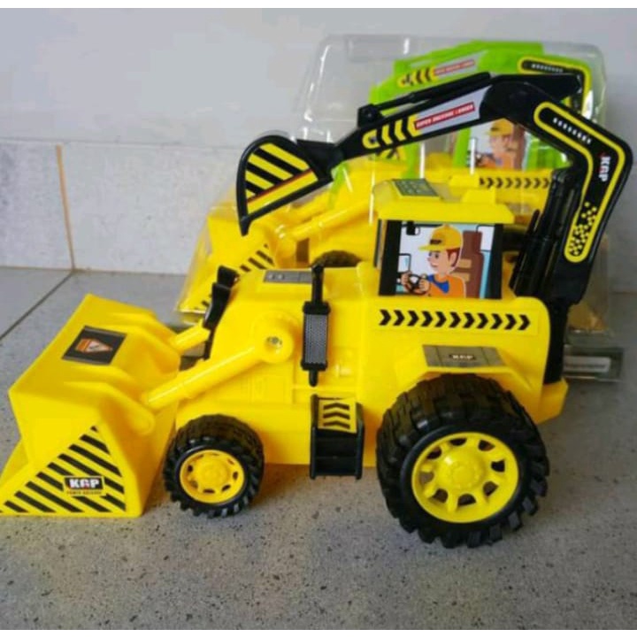 Mainan Anak Mobil Traktor BulldozerKGP 8060 /Mainan Anak Mobil Ketuk Minions