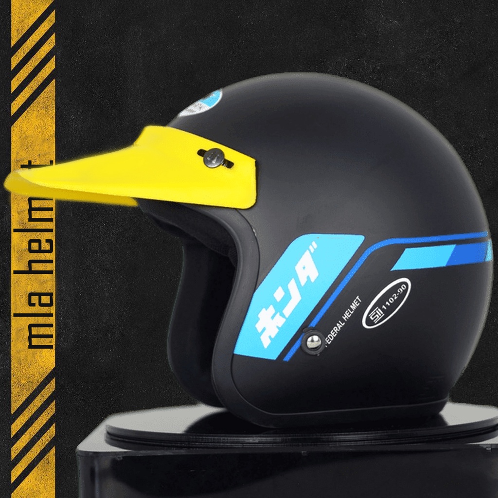 Helm Bogo Motif Honda GL Premium Untuk Pria Dan Wanita Dewasa / Helm Bogo PREMIUM SNI COD