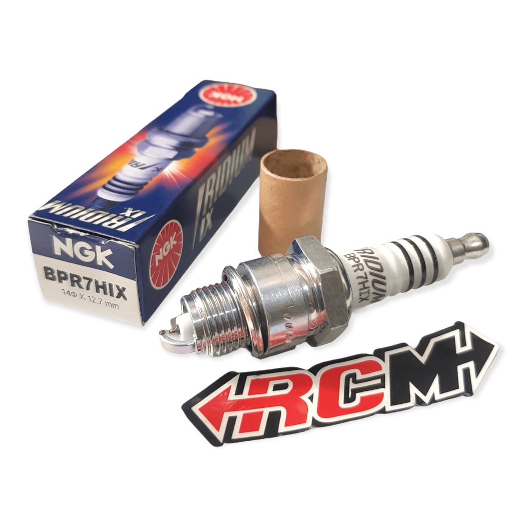 BPR7HIX BUSI SPARKPLUG SPARK PLUG MOTOR RACING DRAT PENDEK NON PROJECTION FIZR F1Z-R FORCE 1 RC100 RC 100 TRS 2T 2TAK 2 TAK T ORI ORIGINAL NGK ASLI