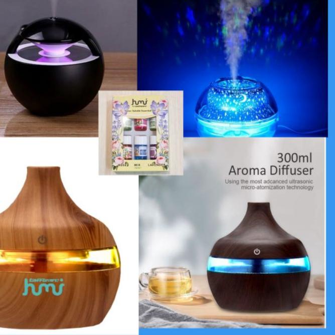 ➼ [100% ORIGINAL] Humidifier Diffuser Aromaterapi Oil Diffuser 500ml, 450ml 300ml ♤