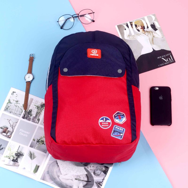 HERBIE Tas Backpack Wanita Terbaru | Tas Ransel Sekolah Kuliah | Tas Gendong