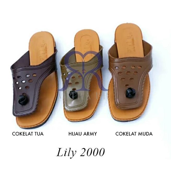 Stok Terbatas MitraRR Sandal Lily Jadul, Sendal Lily 2 pria jepit Lily Asli