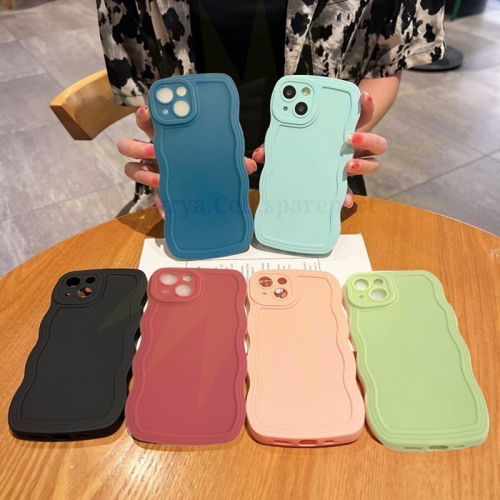 Case Frame Gelombang Warna For Iphone X Xs Xr Xs Max 11 11 Pro 11 Pro Max