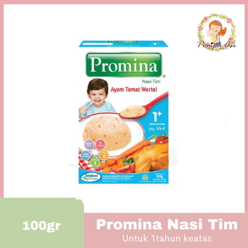 Promina Nasi Tim Ayam Tomat Wortel New Box 100 gr Perlengkapan Makan Sehat Bayi By Mallpompaasi