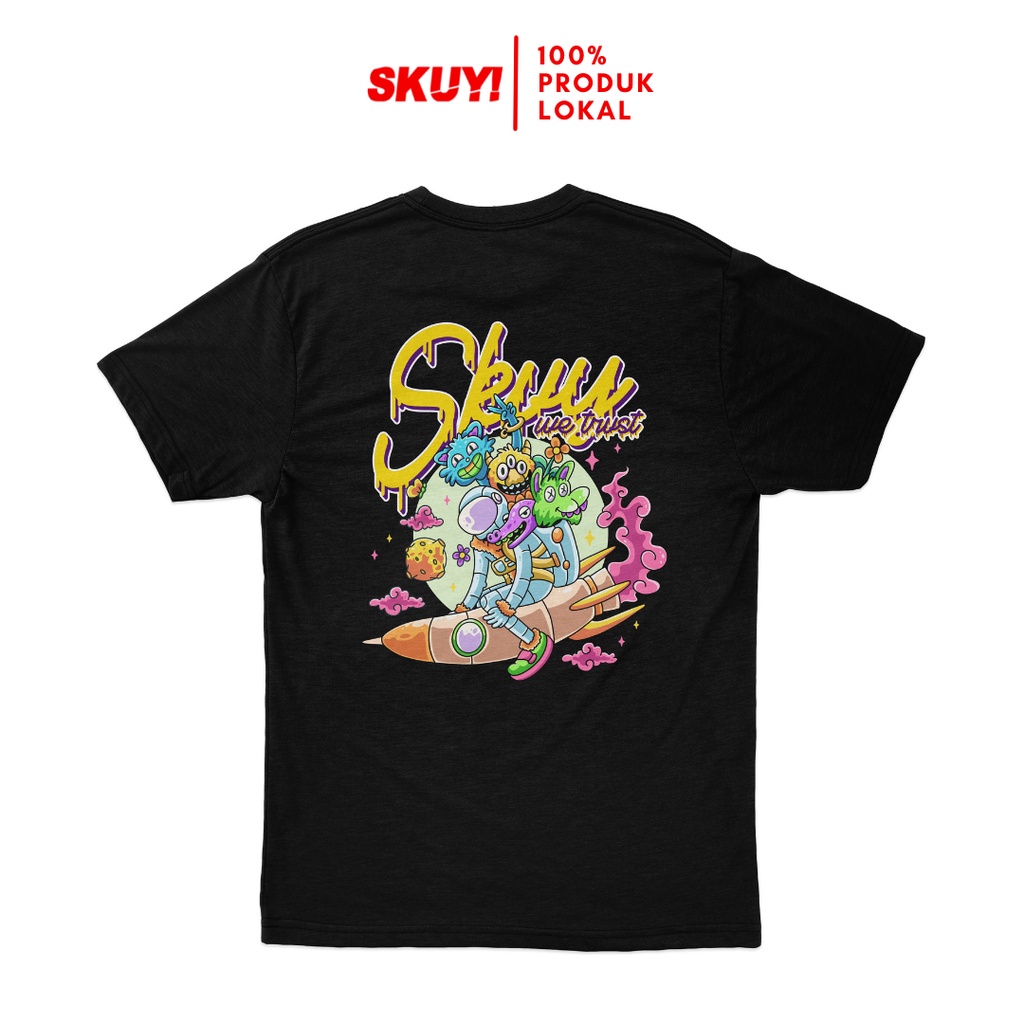 Kaos Skuy Dewasa Hitam Unisex | Colorfull SKY73