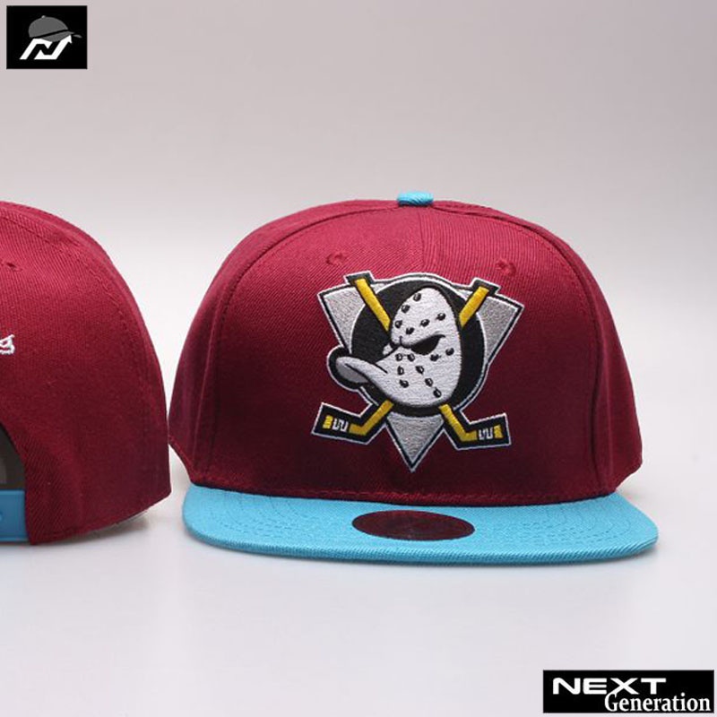 Topi Snapback NHL Mighty Ducks Maroon Import