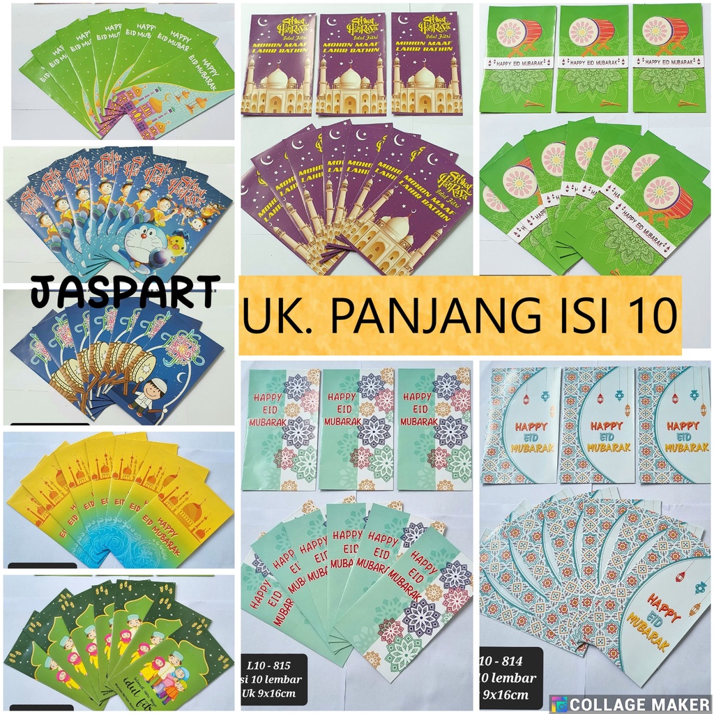 

ANGPAO AMPLOP PANJANG LEBARAN IDUL FITRI 2025 ISI 10 AMPLOP LEBARAN ISLAMI KARAKTER LUCU MURAH