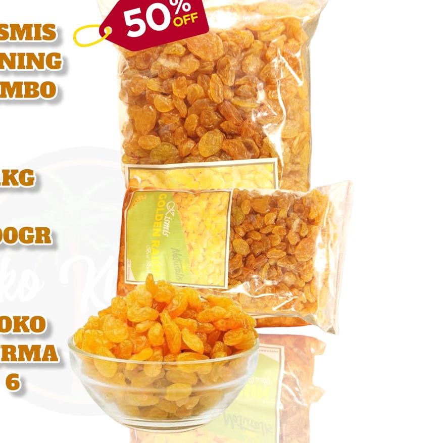 

♔ KISMIS SEMI JUMBO 1KG /KISMIS KUNING ✦