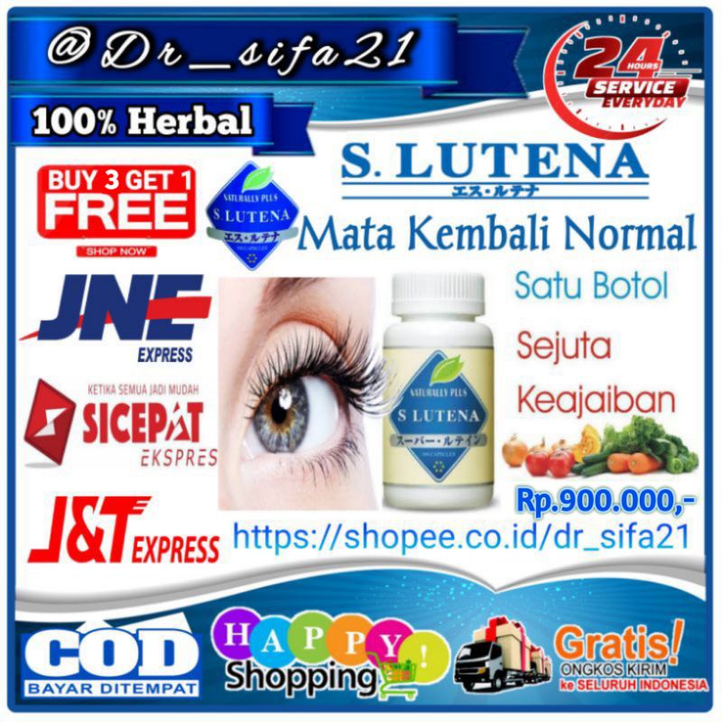 S Lutena S Lutein Naturally Plus JAMINAN ORIGINAL