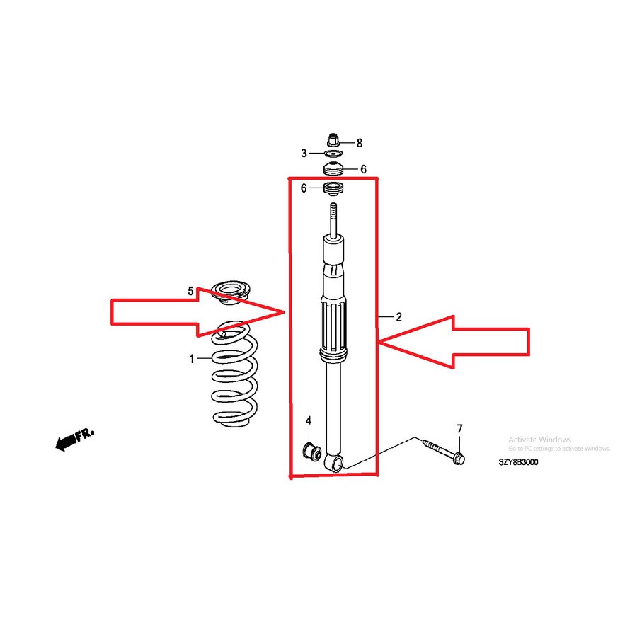 Shockbreaker belakang honda freed shock belakang honda freed shockbreker belakang honda freed skop b