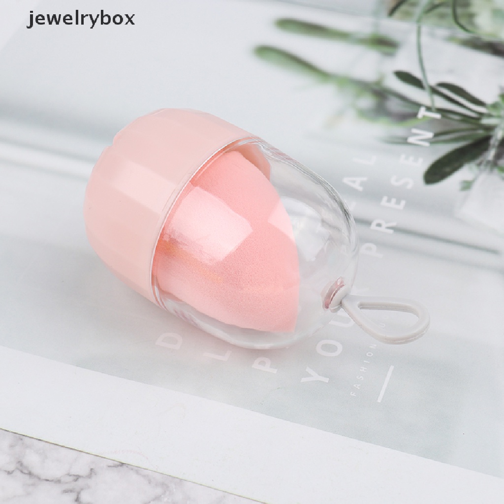 [jewelrybox] 1xbeauty Spons Stand Tempat Penyimpanan Makeup Puff Holder Kosong Kosmetik Pengeringan Kotak Butik