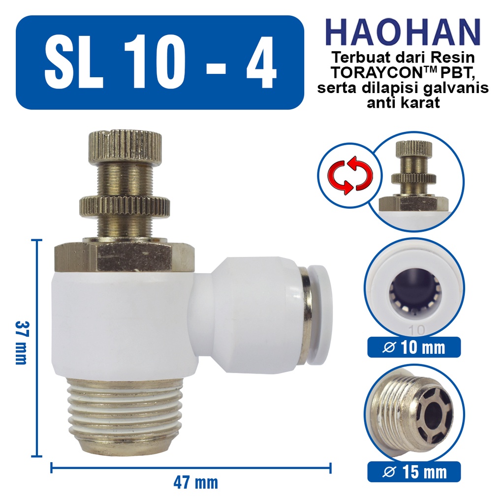 MSL  FITTING SL PNEUMATIC SPEED CONTROL