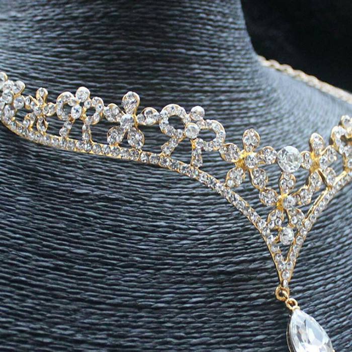 Headpiece Mahkota Pengantin Hiasan Kepala Aksesoris Hijab