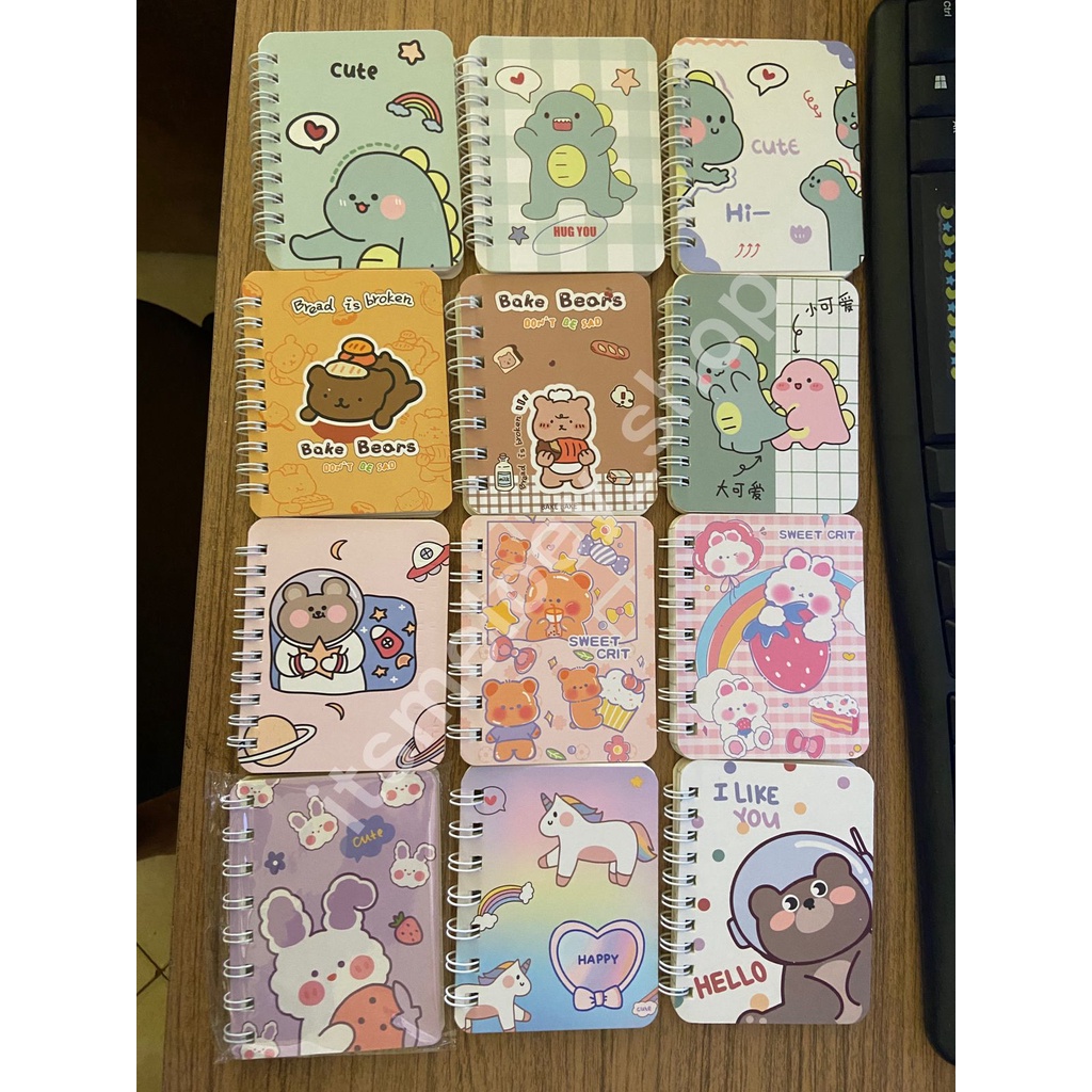 

NOTEBOOK RING MOTIF / BUKU CATATAN RING / BUKU TULIS RING / NOTEBOOK MINI