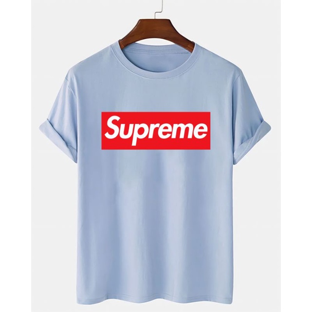 Baju Oblong Pria Supreme Kaos Pria Lengan Pendek Pakaian Atasan Wanita Tshirt Unisex Cod