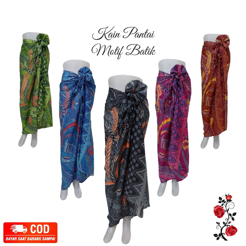 Kain Pantai Kain Bali Pantai - Kain Bali Motif Batik Mewah Standar - Sarung Pantai SEMBILAN MODE - Sarung Bali - Kain Pantai - Kain Katun Jepang - Kain Untuk Hiasan Dinding - Kain Untuk Plafon Mobil Truk Dan Mobil 3/4 Lainnya