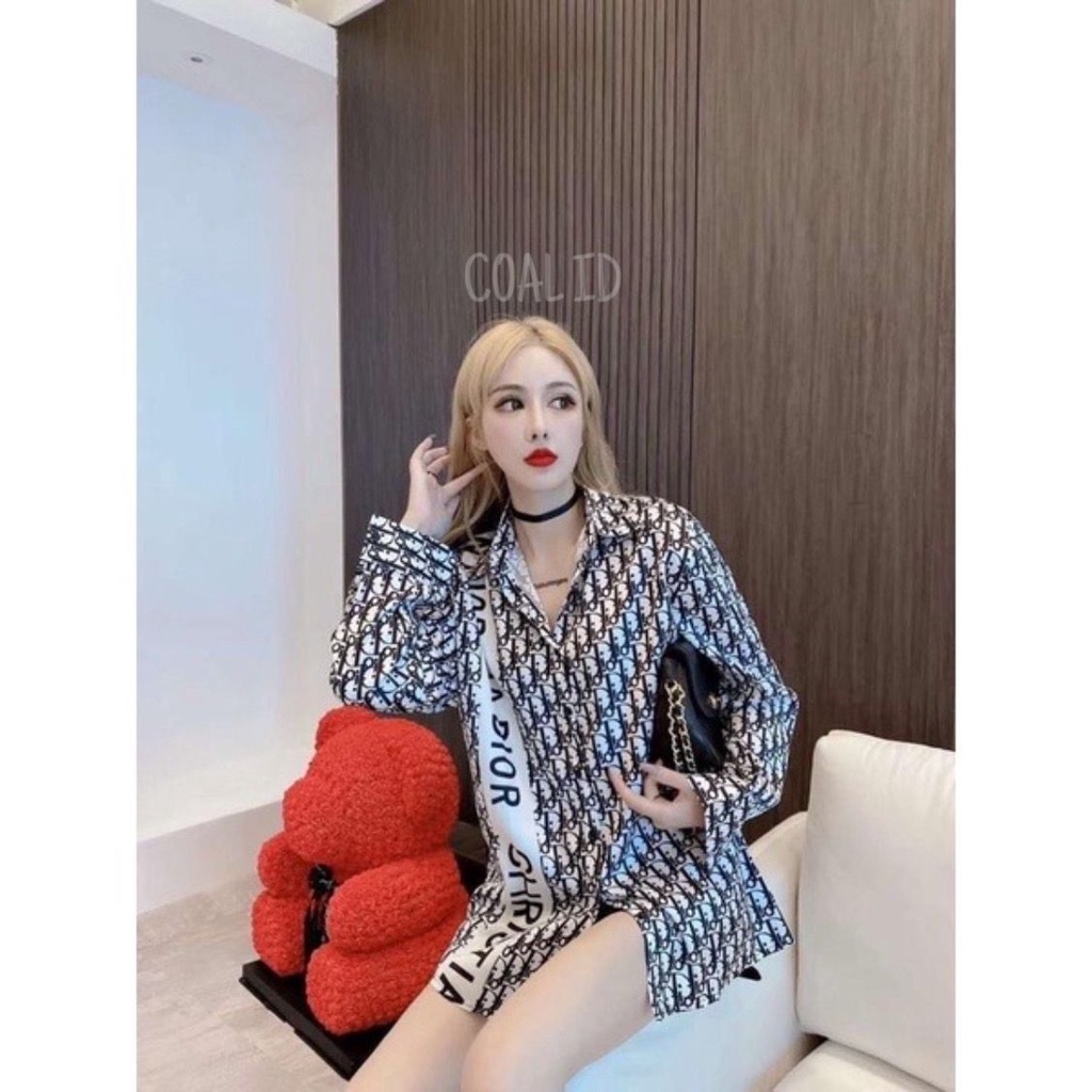 AILYN Atasan Kemeja Mewah Wanita Korean