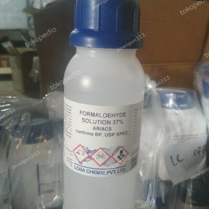 Laku Formaldehyde Solution 37% Ar / Formaldehyde 37% Ar