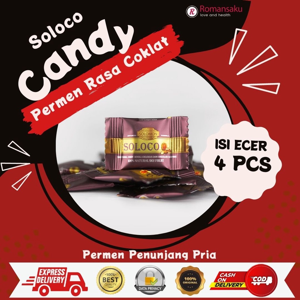 Soloco Candy Ecer 4 Pcs ~ Permen Soloco Original Murah