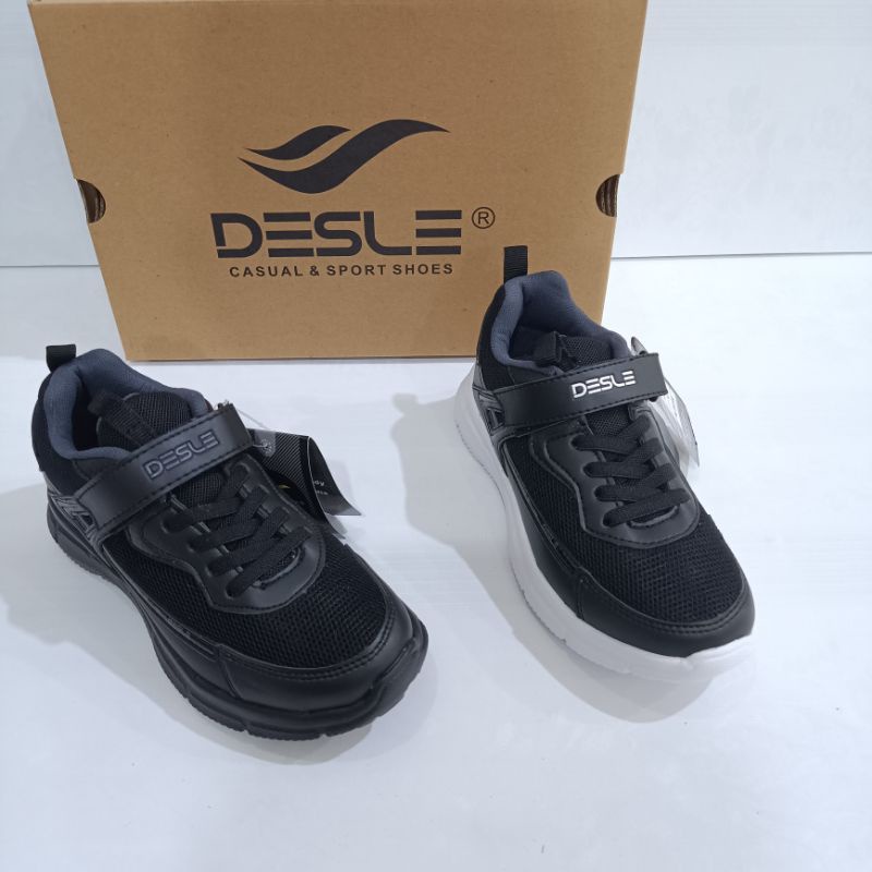 Sepatu Sekolah Anak Merk Desle tipe Peter Thomas Jr size 32-37 | Desle Peter Thomas Jr | Sepatu Olahraga Anak Desle