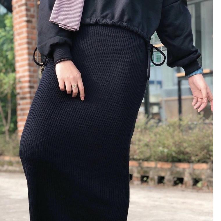 Stok Terbatas ROK SPAN RAJUT  // ROK KNIT // ROK SPAN // ROK SPAN HITAM // ROK SPAN PREMIUM