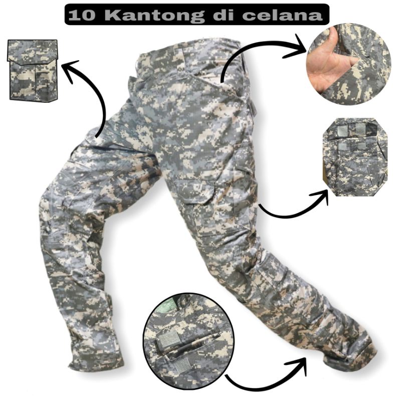 Celana tactical dekker import/celana loreng