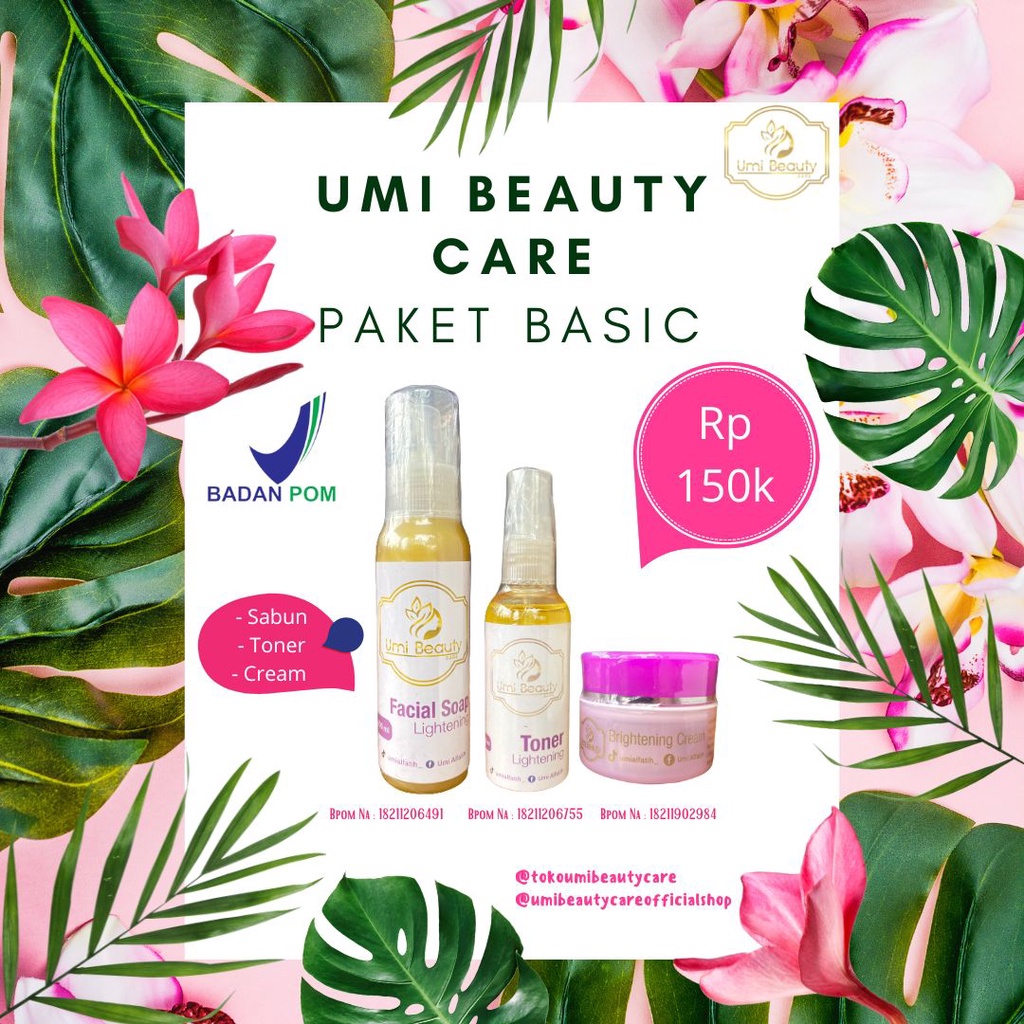 Paket Basic UBC Umi Beauty Care Skincare Original Skincare Viral