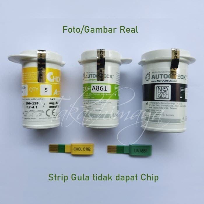 Low Budget HEMAT KOMPLIT Paket Autocheck Strip Gula, Kolesterol &amp; Asam Urat (3 Botol)