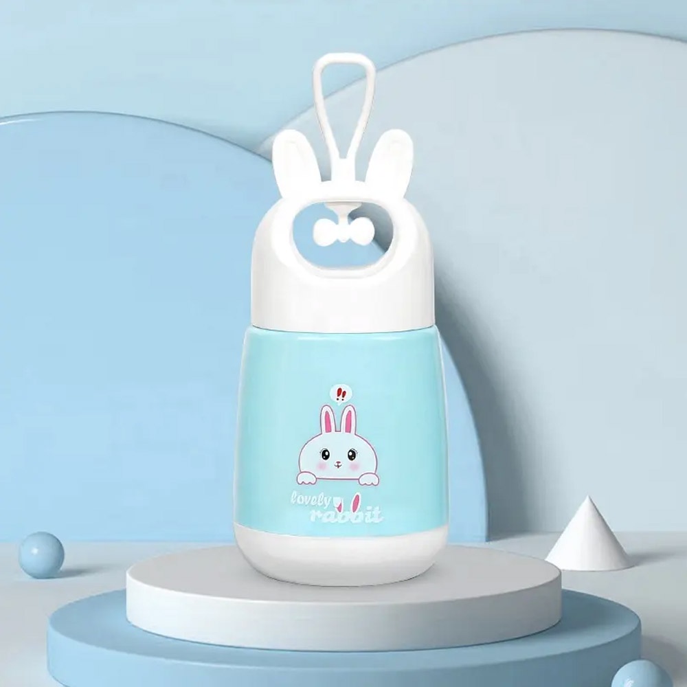 Botol Minum Kaca Lovely Rabbit Kelinci 380ml - bisa di bawa kemana saja, cocok untuk di gunakan sehari hari dan di bawa untuk bersantai