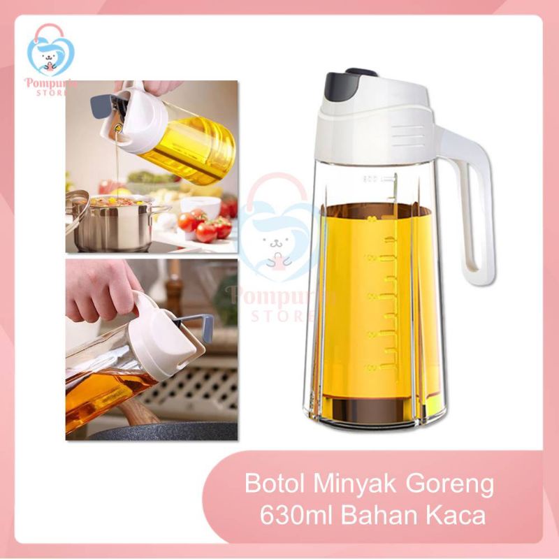 Botol Kaca Minyak Goreng Serbaguna 630ml