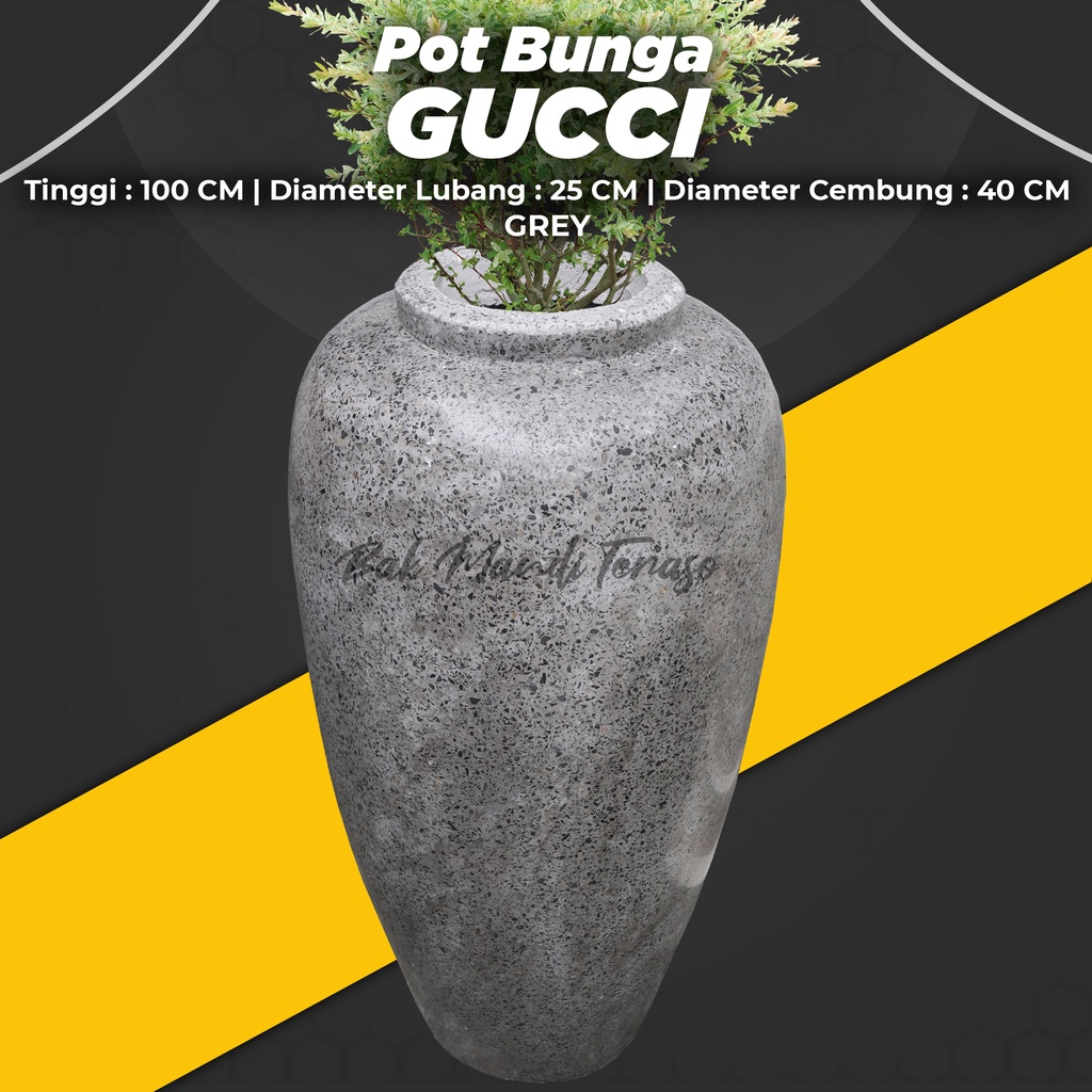 Pot teraso Tipe Gucci 100x40 CM Grey