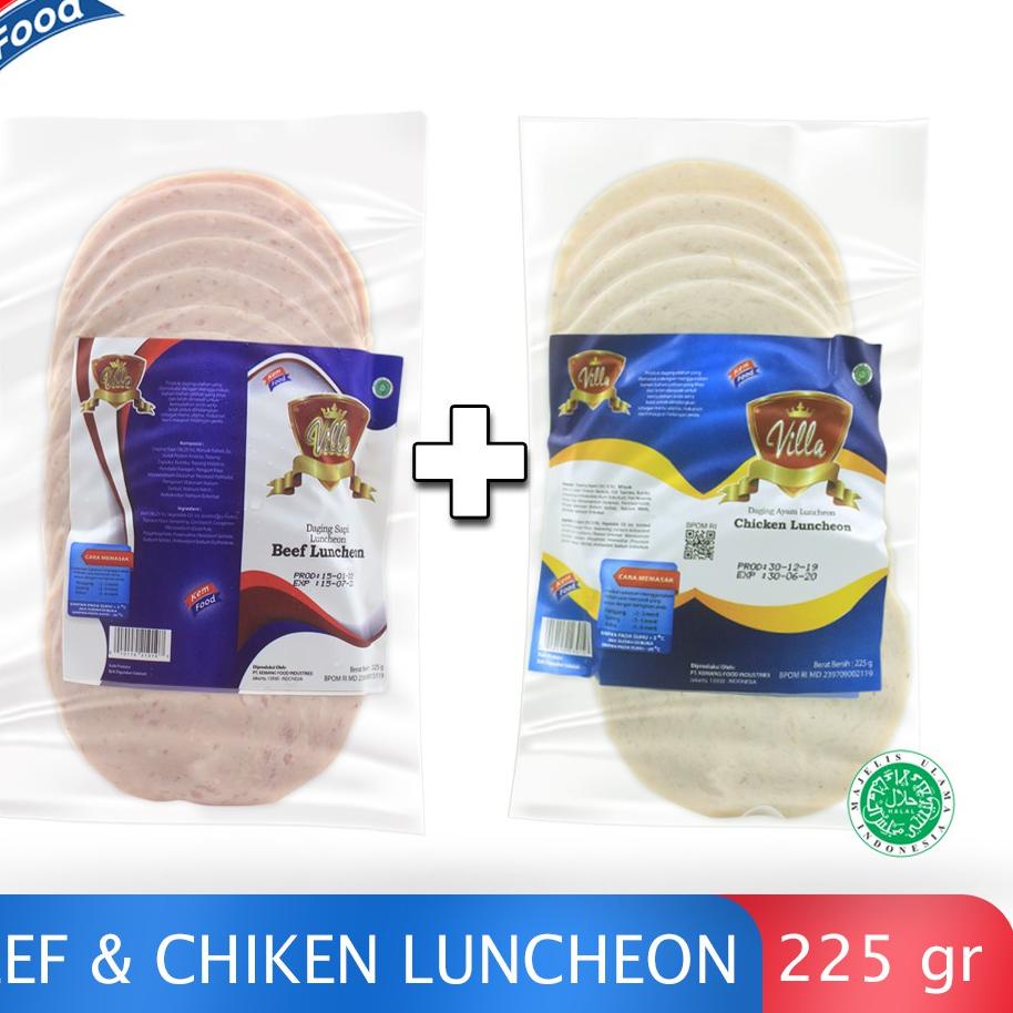 

♟ Villa Paket 2 Pack Beef Luncheon 225gr + Chicken Luncheon 225gr ♗
