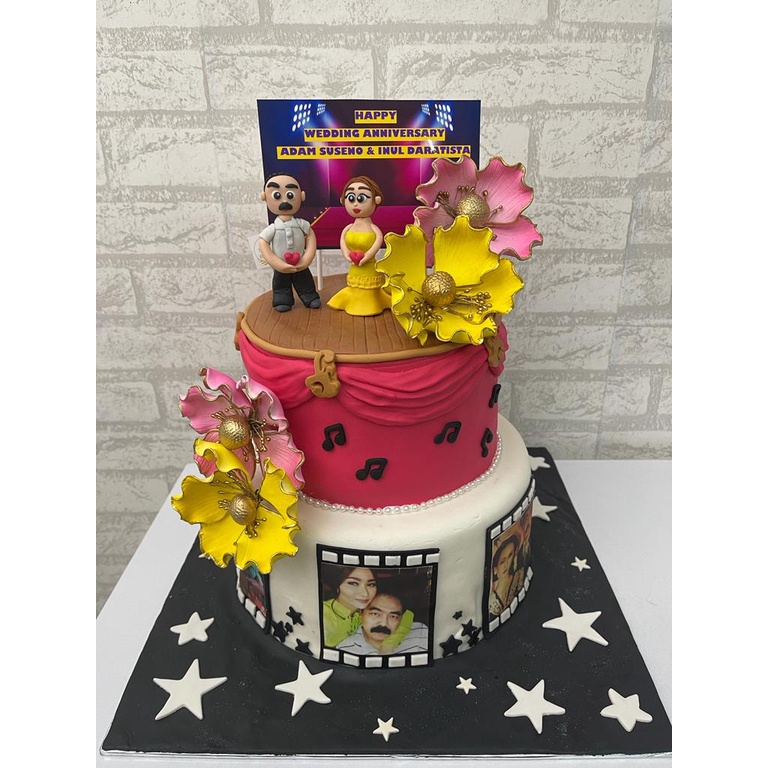 

Kue Wedding Anniversary 2 Tingkat