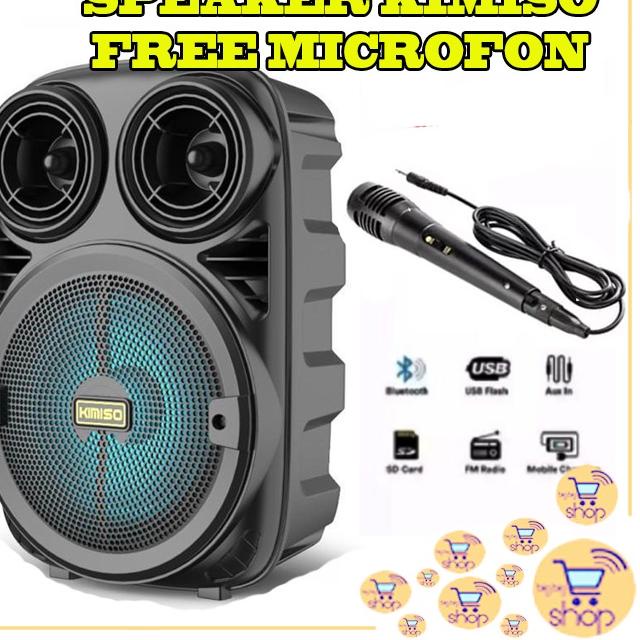 ❀ [SUPER BASS] SPEAKER BLUETOOTH UKURAN BESAR 6,5 INCH SUPER BASS / SPEAKER BLUETOOTH KIMISO 3381 / 